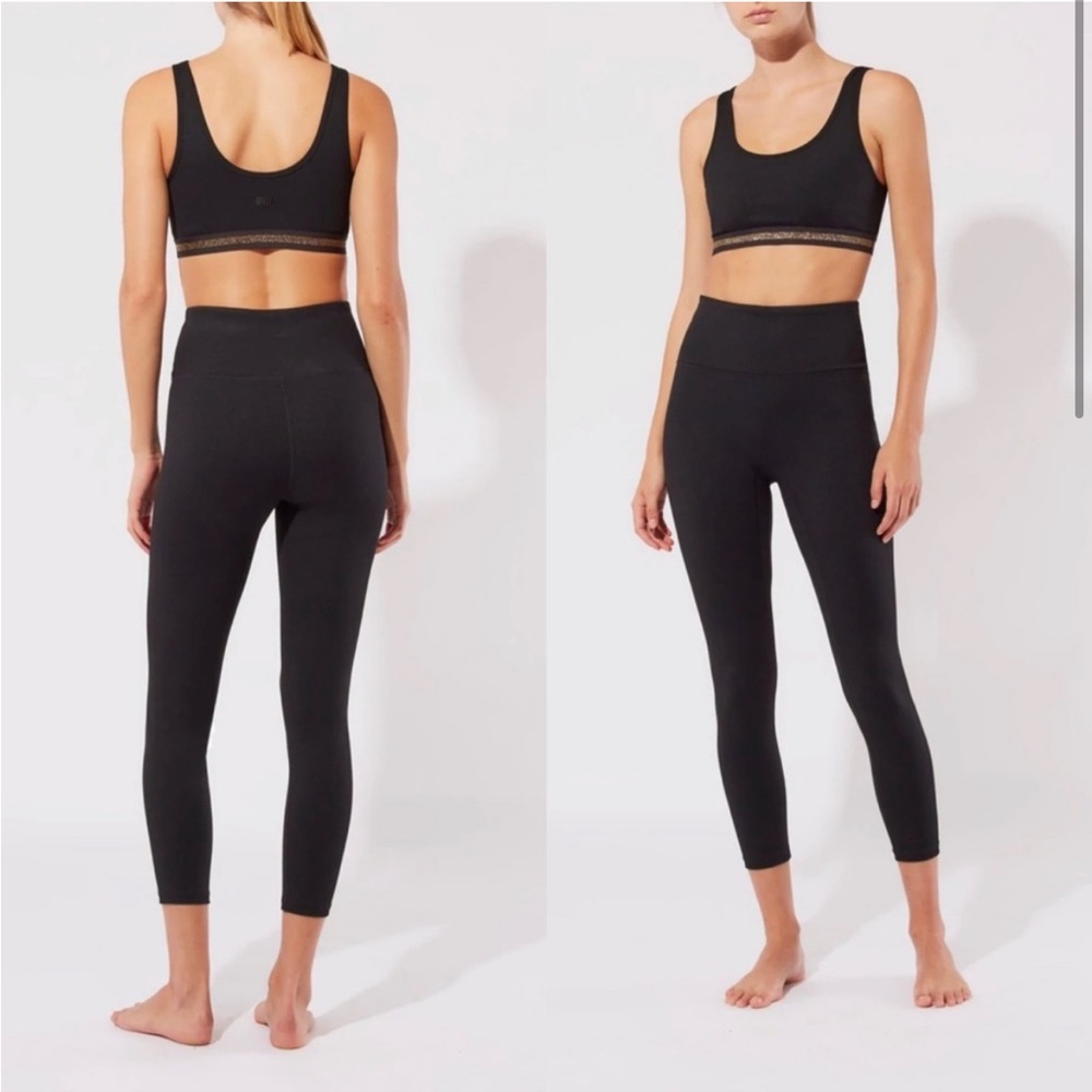 NWT Solid & Striped Ribbed High Tide Legging